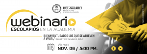 CUARTO WEBINARIO ESCOLAPIOS EN LA ACADEMIA